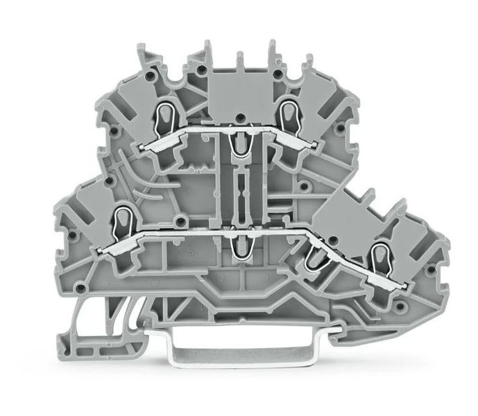 Wago (2002-2201) DIN Rail Mount Terminal Block, 2 Ways, 22 AWG, 12 AWG