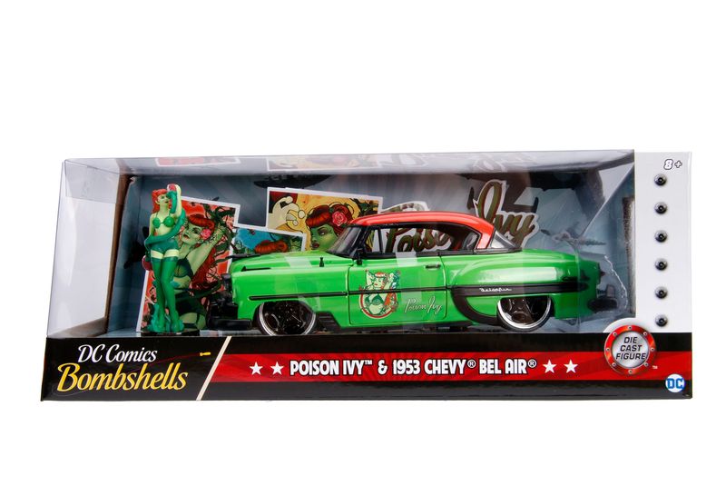 Jada DC Poison Ivy 1953 Chevrolet Bel Air Hard Top 1:24 with figure