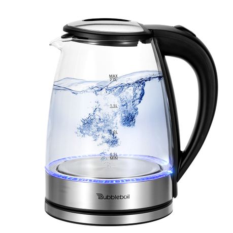 2 Litre Cordless Electric Glass Kettle Fast Boiling With LED Indicator Image