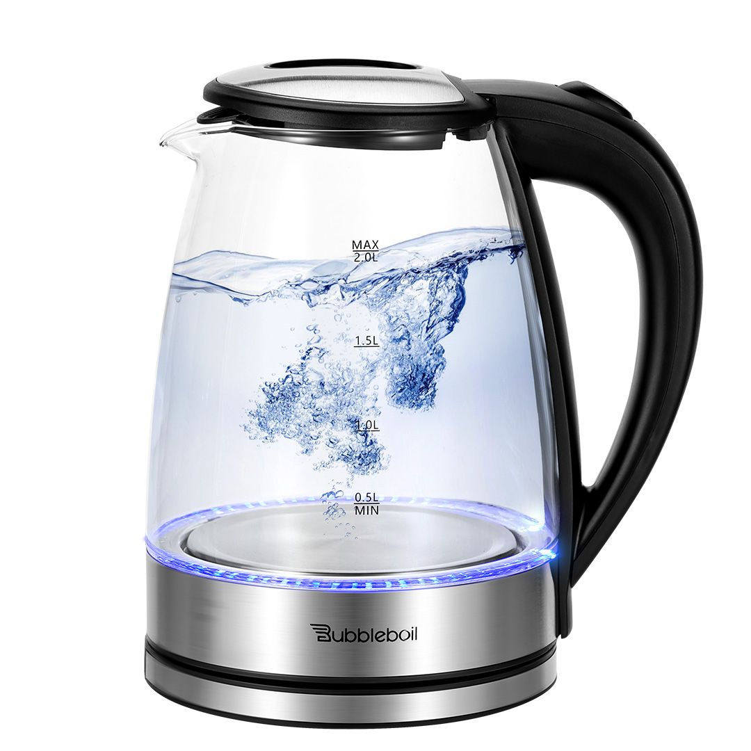 Litre Cordless Electric Glass Kettle Fast Boiling With LED