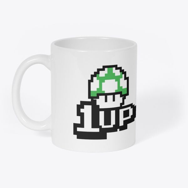 1 Up Mushroom Coffee Mug