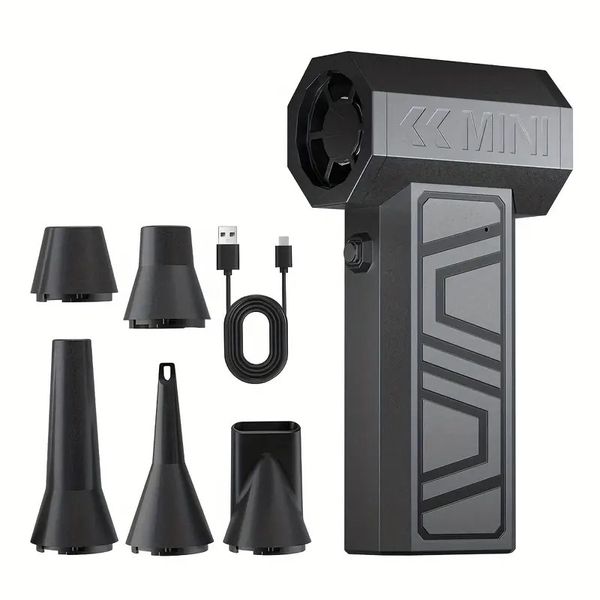 UrbanWize Mini Portable Turbo Air Fan Blower/Handheld Cleaner &amp; Hairdryer