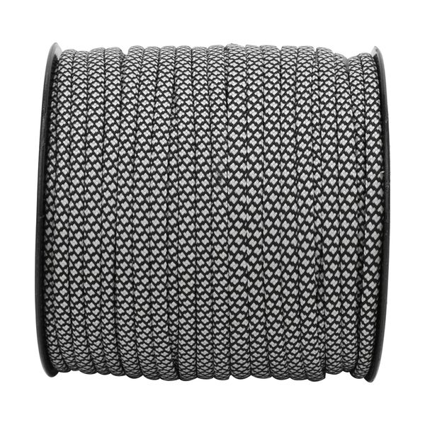 50M 4MM Paracord Rescue Rope Silver Black
