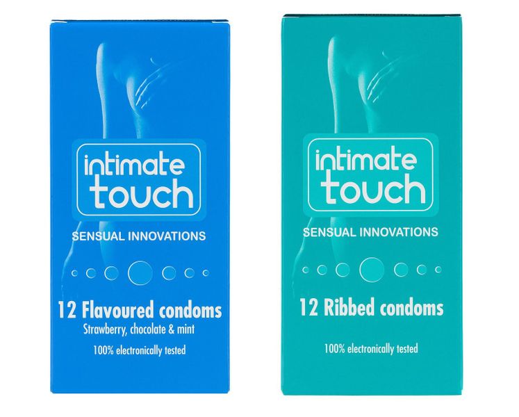 Intimate Touch - 2 Pack - 12 Flavoured + 12 Ribbed Condoms