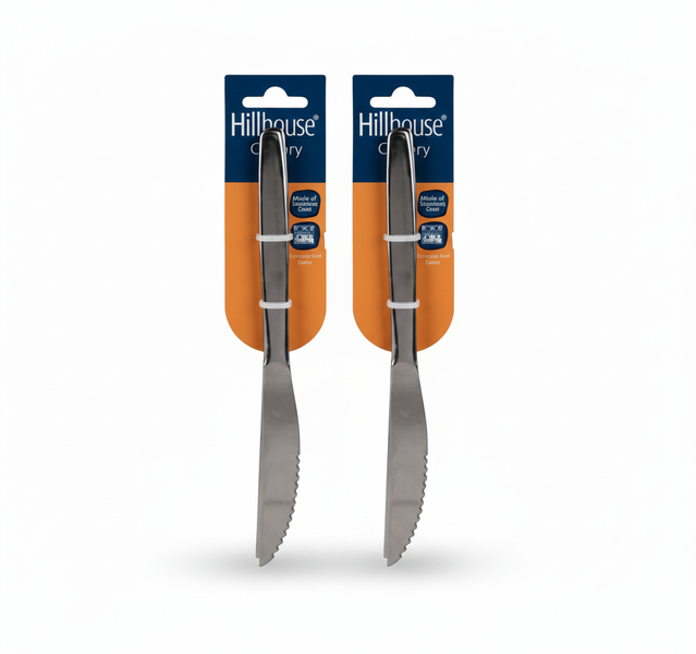 Hillhouse 2 Piece Steak Knife Set - Premium Cutlery for Perfect - 2 Pack