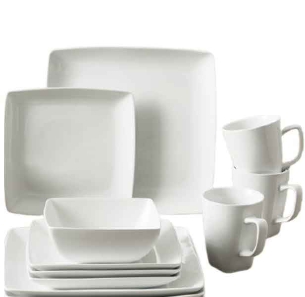 Arole- 16 Piece Square Dinnerware Set