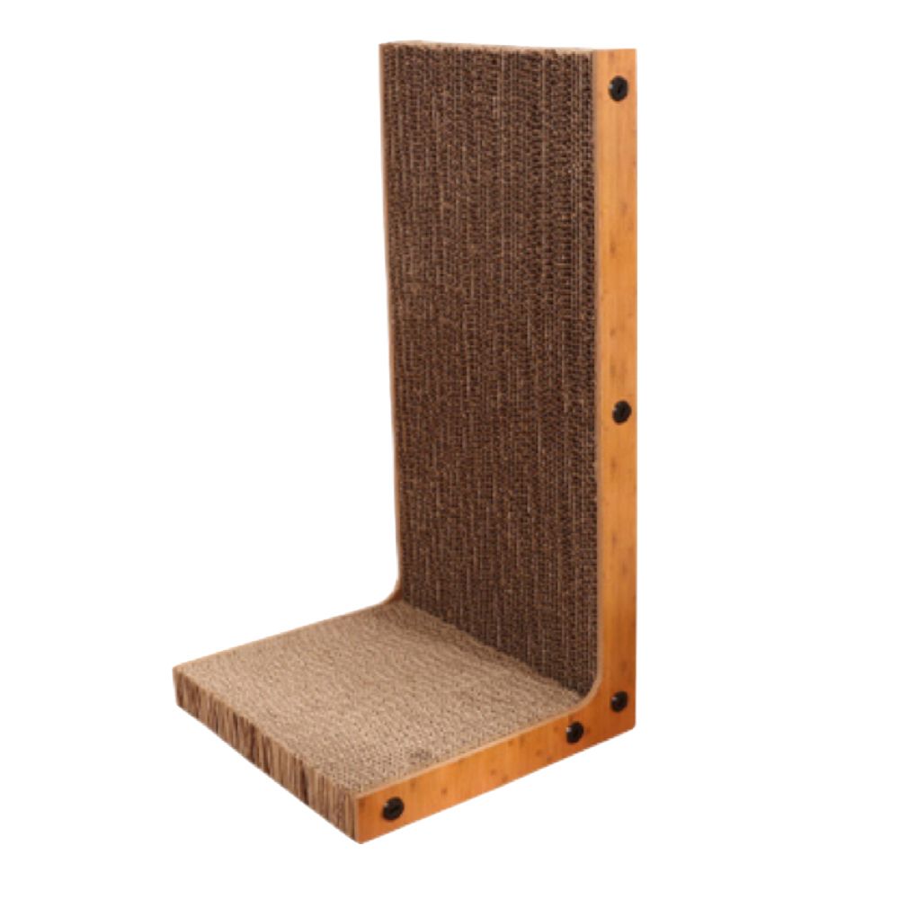 Pet Cat L-Shaped Scratcher Board Detachable Cat Scraper Scratching Post ...