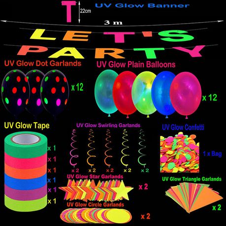  Glow in the Dark Party Supplies Glow Neon Party Supply