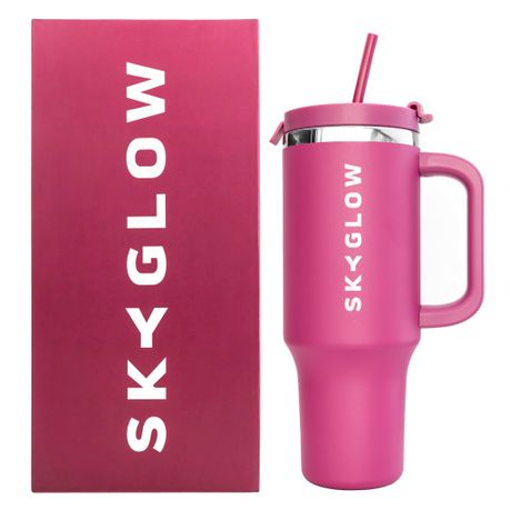 SkyGlow 1.2L Leakproof Tumbler with Straw & Handle - Vacuum Insulated Image