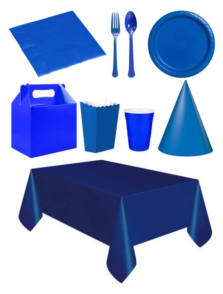 Party Decor 9 Piece Set Royal Blue