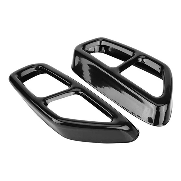 Car Stainless Steel Black Exhaust Tailpipe Cover Trim Compatible with Bmw
