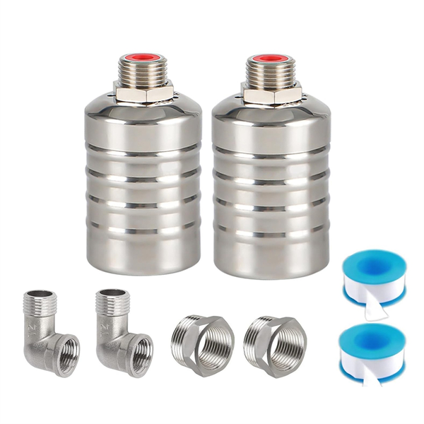 2 Pack 1/2Inch 3/4Inch Auto Fill Shut off Water Tank Compatible with None