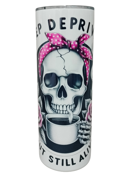 Sleep Deprived 20oz Skinny Tumbler