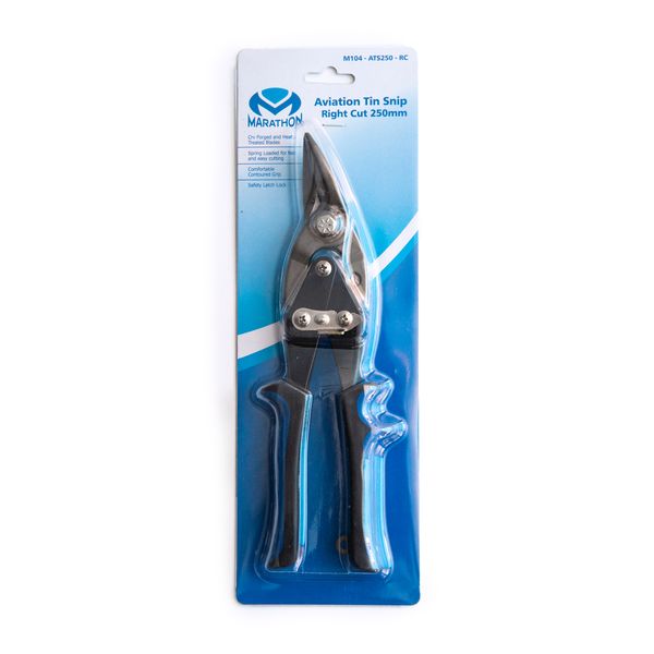 Marathon Tools Aviation Tin Snip Right Cut 250mm