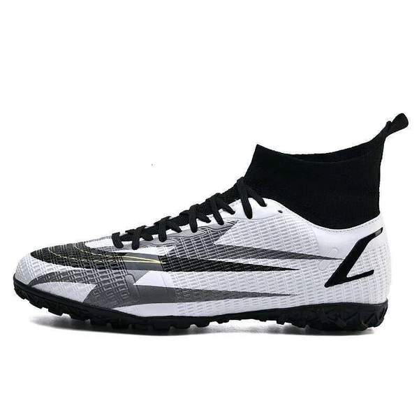 Men's Soccer Boots High-Top Spike Shoes Training Sneakers For Football