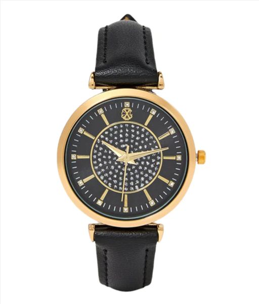 Christian Lacroix Women Black &amp; Gold Watch CXLW216