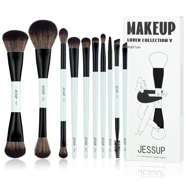 Jessup Beauty's 14 in 10 - Duo End Brush Versatility Collection - Cyan