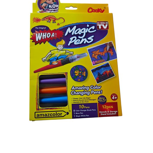 Magic Color Changing pens Set-8 Colour Changing Brusg pen,Blow Pen For Art