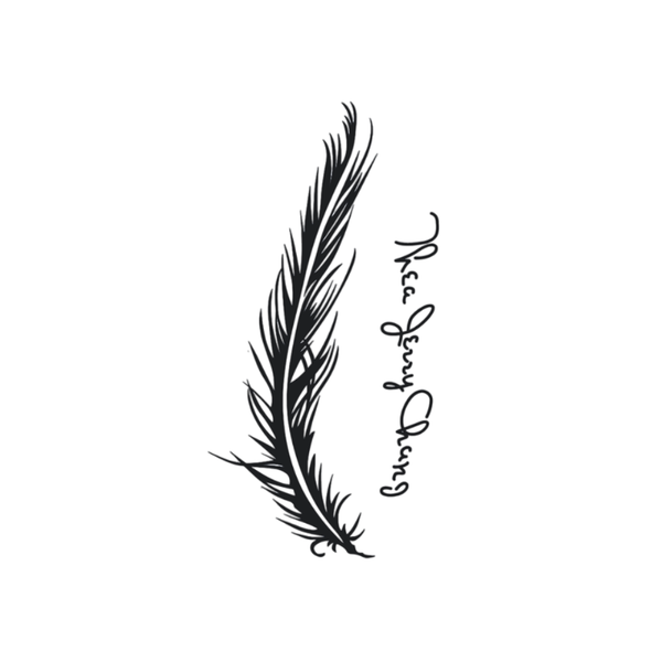 th-INK Semi-Permanent Tattoo kit - Feather Grace - 70x120mm
