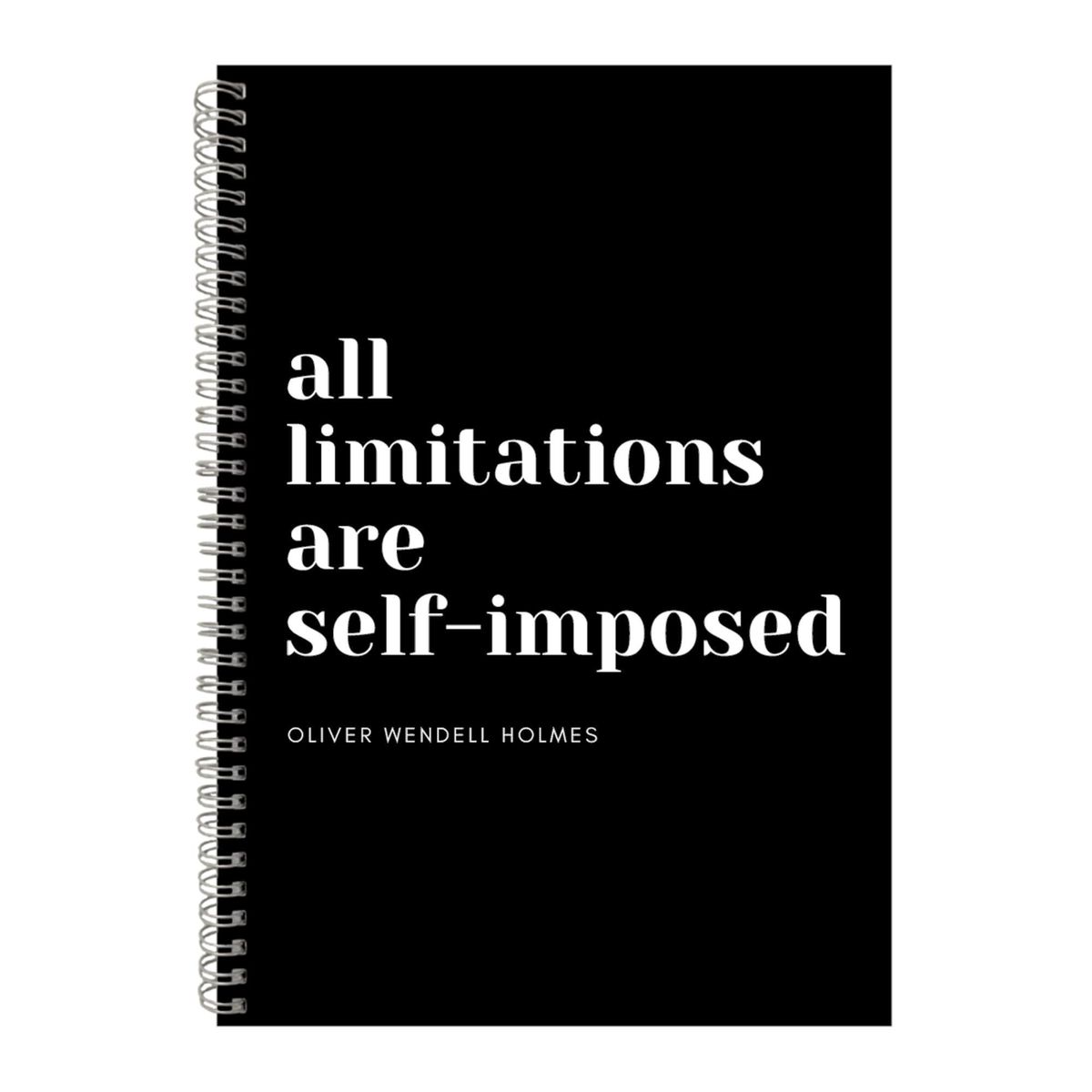 Self-imposed A4 Notebook Spiral with Motivational Saying Graphic ...