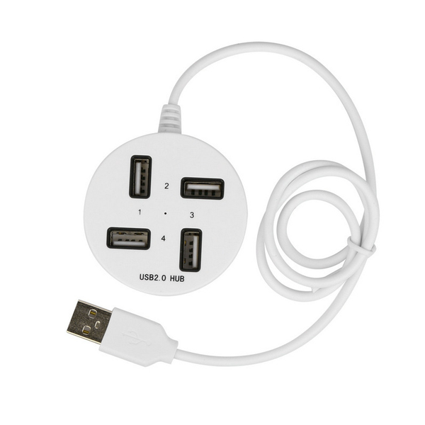 White Super Speed 4 Port USB Hub Q-HU811