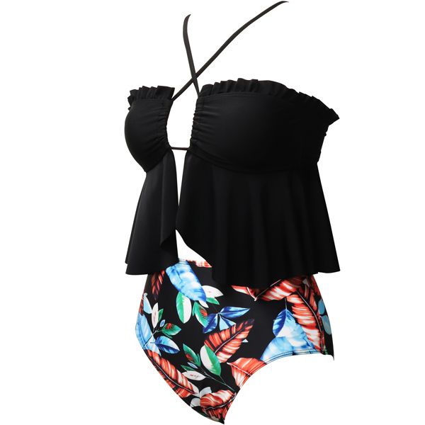 Iconix Black Tropic Crossover Bikini