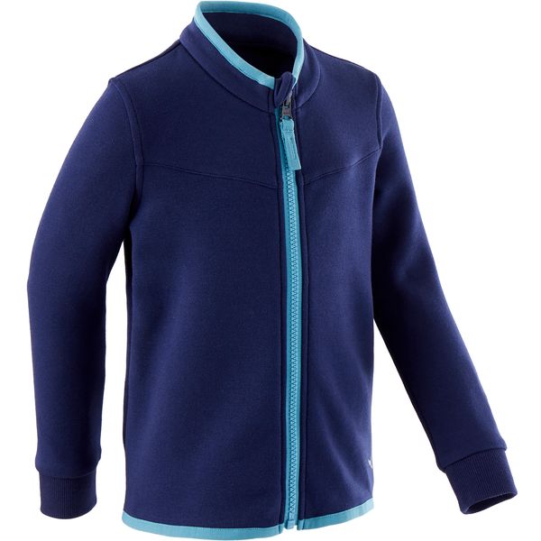 Domyos Girls' And Boys' Baby Gym Jacket 500 - Navy