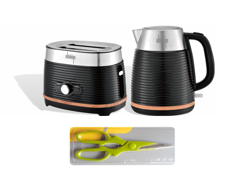 Sunbeam Stainless Steel Breakfast Pack Toaster, Kettle and Kitchen Shears