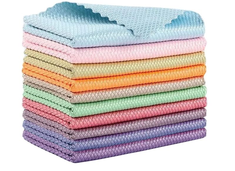Cleaning Cloths Reusable Lint Free Cloth for Auto , Glasses, Dishes