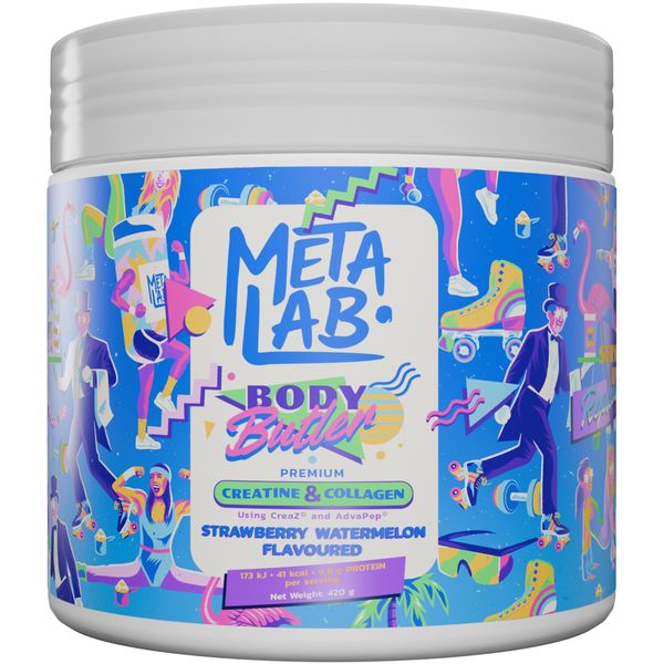METALAB Body Butler Premium Creatine &amp; Collagen - Strawberry/Watermelon