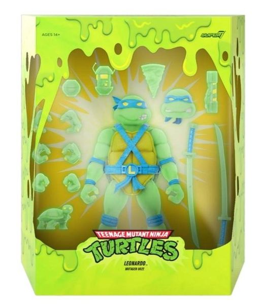 TMNT Ultimates Leonardo Mutagen Ooze Glow Figure