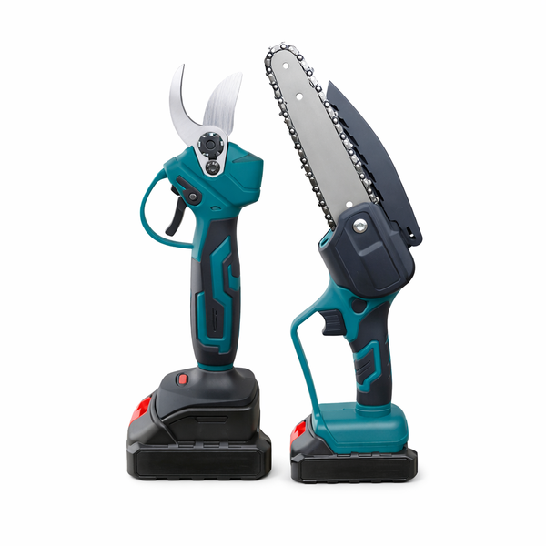 Garden Pruning Set - Cordless Saw &amp; Scissors, Case