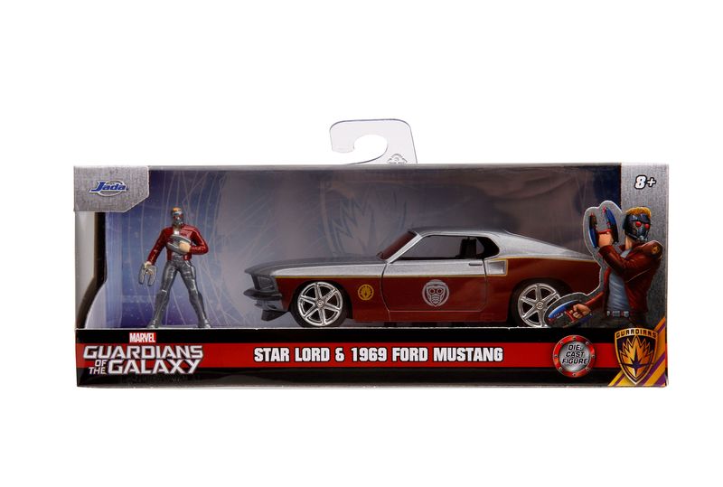 Jada Marvel Star Lord 1969 Ford Mustang Fastback 1:32 with figure