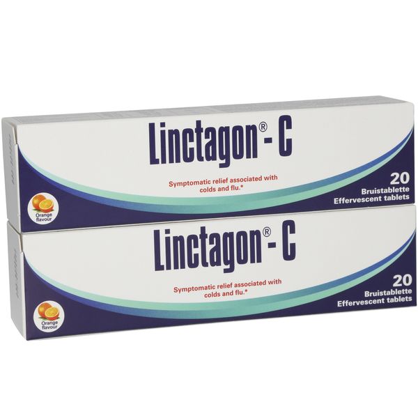 Linctagon -C Immune Booster Effervescent Tablets Orange - Pack of 40