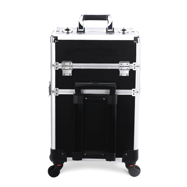 3 Tier Rolling Makeup Case,Train Case,Makeup Travel Case,Cosmetology Case