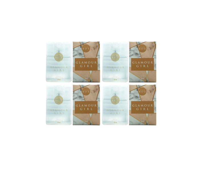 Perfume Box Glamour Girl For Her Perfume Pocket size Set of 4
