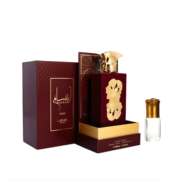 Ansaam Gold by Lattafa Pride Eau de Parfum - 100ml + Perfume Oil