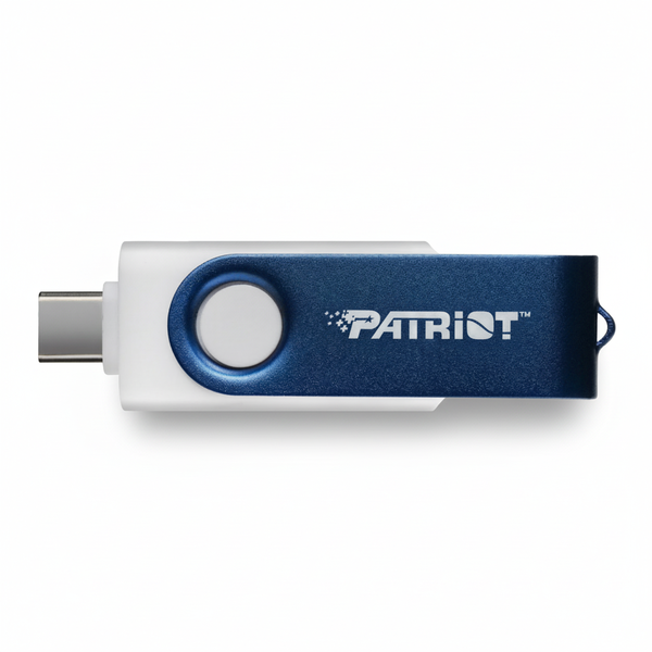 Patriot 64GB USB Flash Drive with Type-A and Type-C Connectors