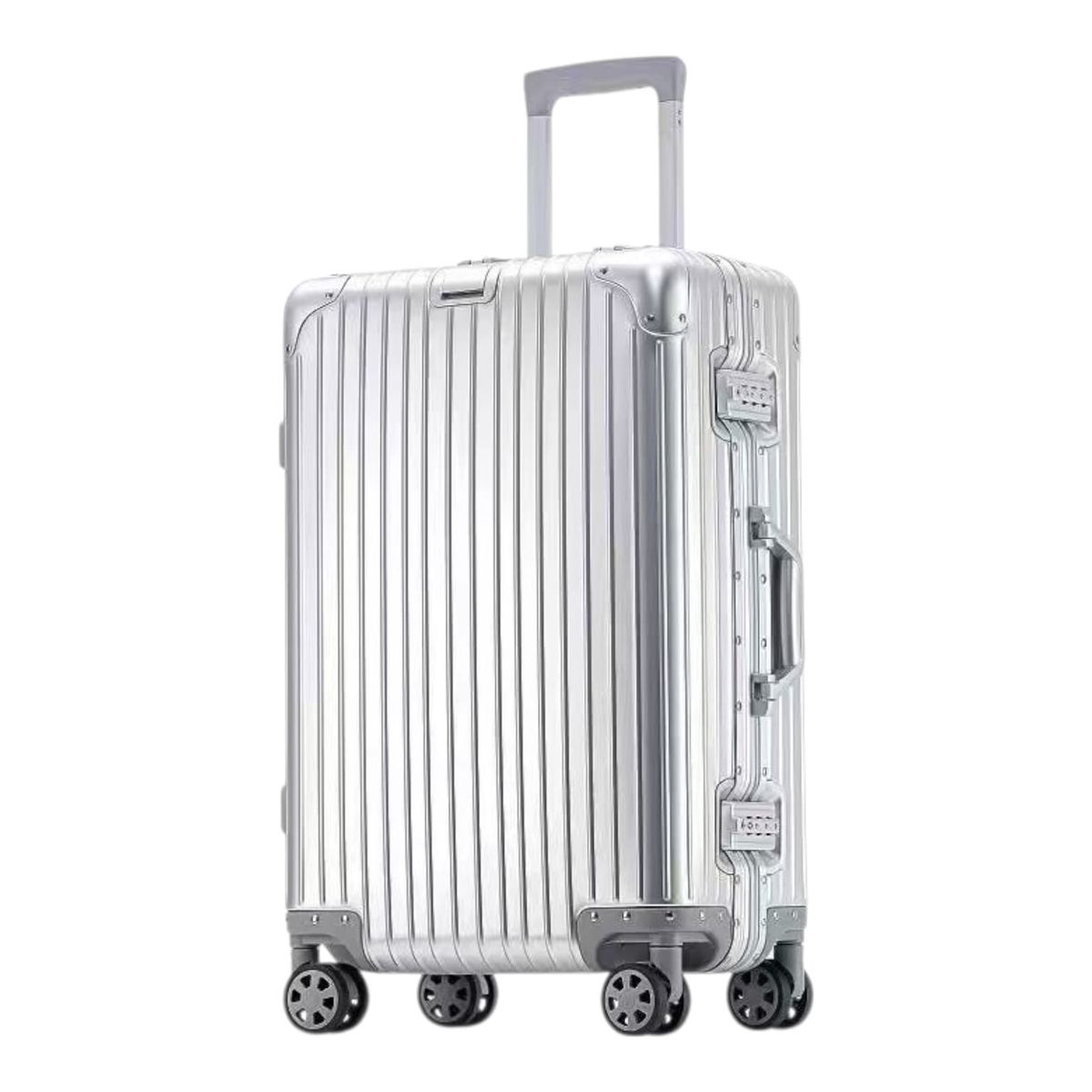 Luxury Aluminum Travel Case with Silent Wheels & Anti-Collision Corners