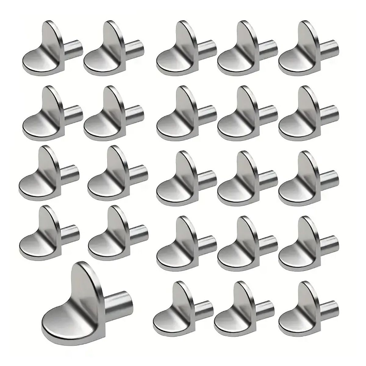 50Piece Cabinet Shelf Pegs for Wardrobe L Shaped Metal Bracket Support Pins