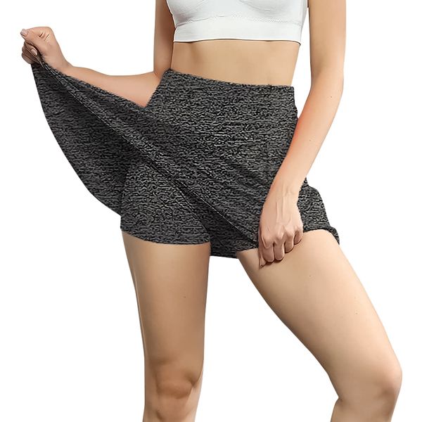 Women Sports Quick Drying Tennis &amp; Golf Skirt -Gray
