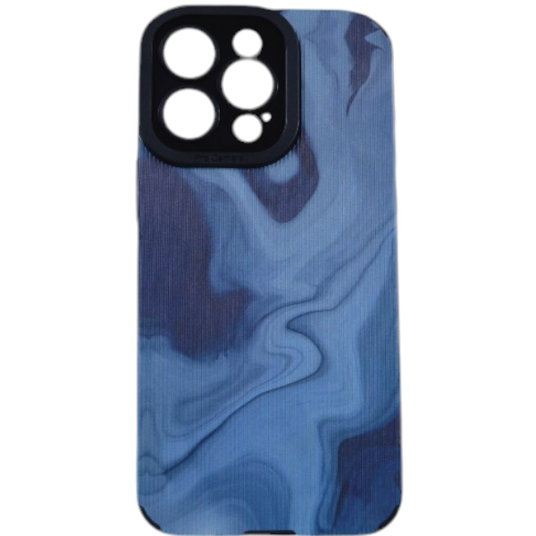 High Quality Tie-Dye Pattern Phone Case For iPhone 15 Pro Max - Blue