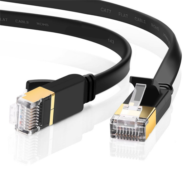 TBYTE Cat7 Ethernet Cable, Shielded (SF/UTP), PVC CMR, with Reel - (Black)