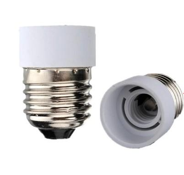 E27 Screw-in Light Fitting to E14 Candle Light Bulb Adapter (Pack of 3)