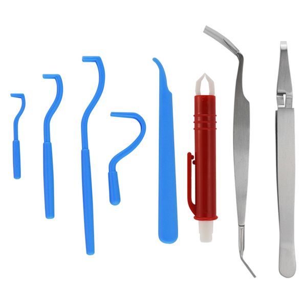 8 Pieces Twist Hook Flea Remover Tool Set For Dogs Pet Cats Cleaner