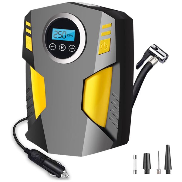 Portable Air Compressor Car Tyre Pump Digital Tyre Inflator