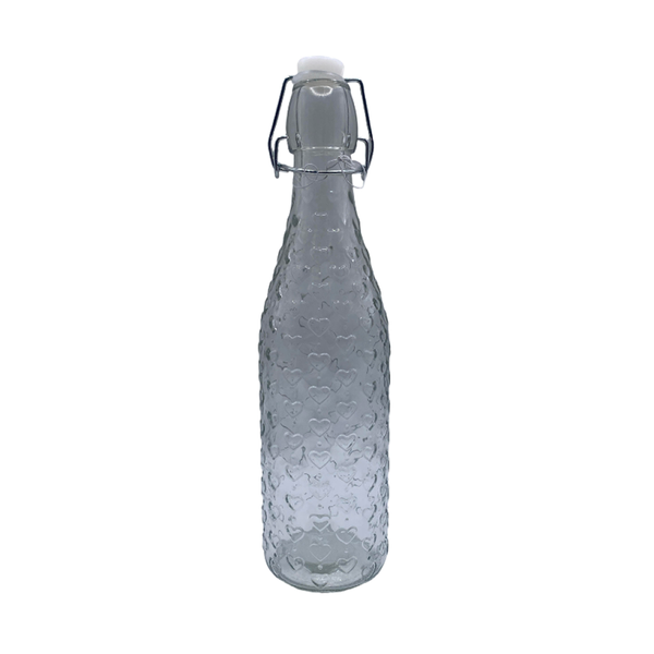 Heart Design Swing Top Water Bottle 500ml