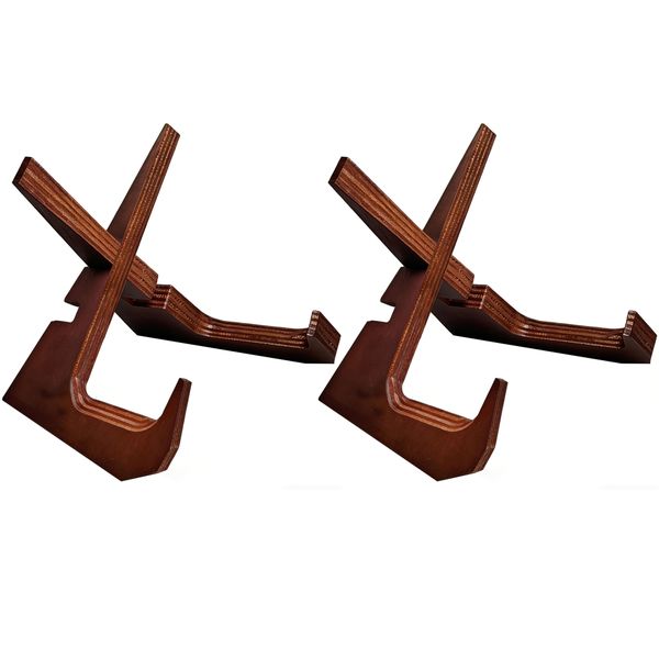 2 Pack Adjustable Wooden Stands Photo frame Phone