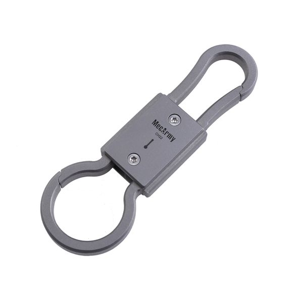 TC4 Titanium Alloy Vintage EDC Two-way Carabiner/Keyring