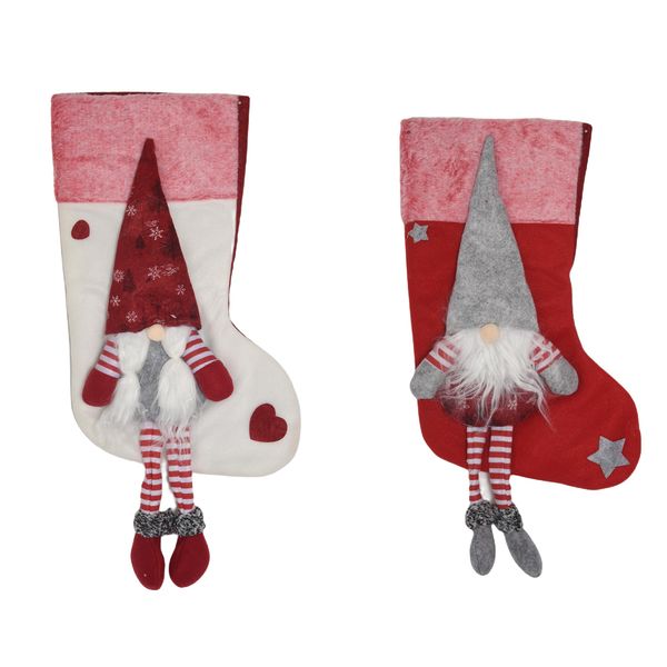 2 Pcs Christmas Stockings,Xmas Stockings Decorations,Santa Claus Gift